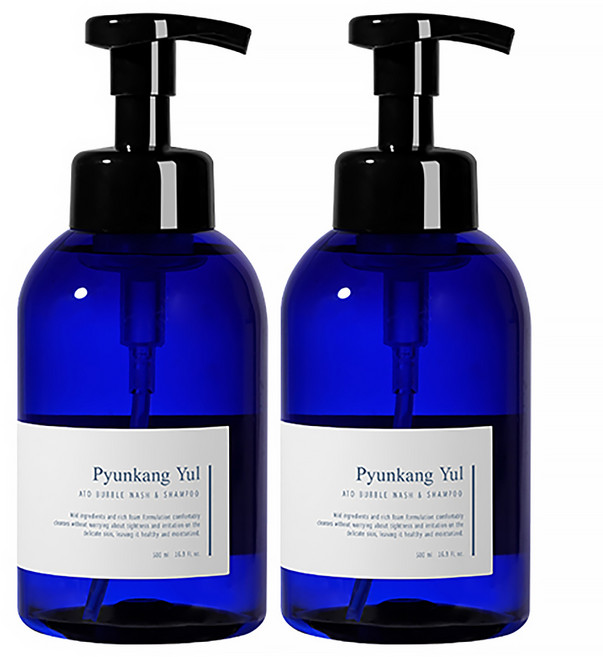 편강율 아토 버블 워시 앤 샴푸, 500ml, 2개