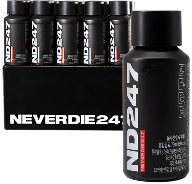 네버다이247 숙취해소음료, 75ml, 10개