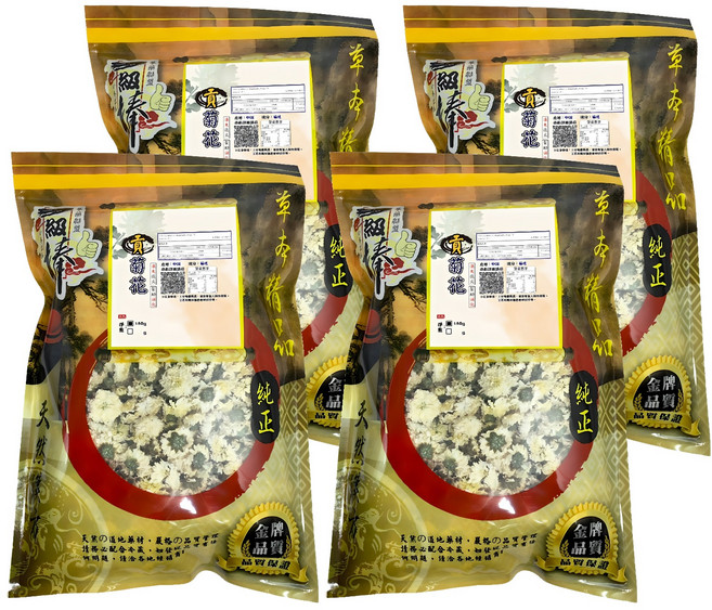 蔘大王 貢品白菊花茶, 4個, 150g, 1個裝