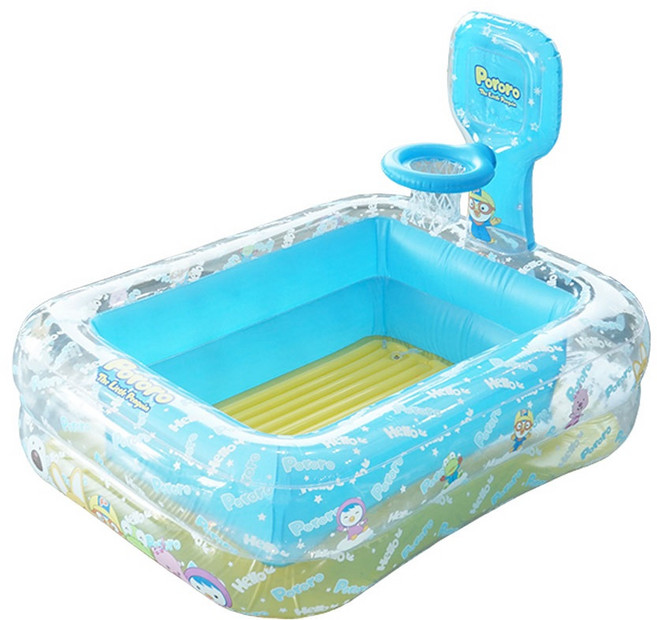 뽀로로 농구놀이볼풀, 혼합색상, 1개