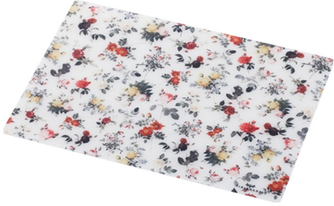 티리난지 화이트 로즈 TPU 멀티 도마, 혼합 색상, 1개