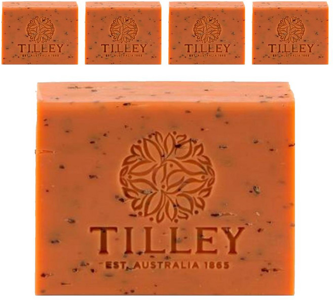 TILLEY 緹莉 經典香皂 檀香&佛手柑, 220g, 5個