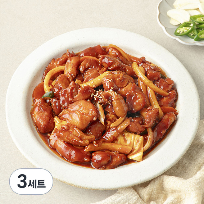 오늘차림 춘천식 닭갈비 양념육 700g + 떡 150g, 850g, 3세트
