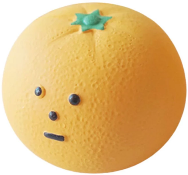 딩독 강아지 귤 공 장난감, 안깐 귤, 1개 - 쿠팡