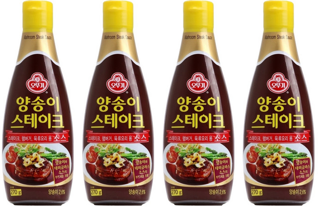 오뚜기 양송이 스테이크 소스, 270g, 4개