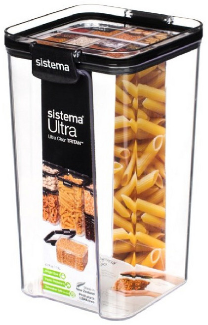 sistema ULTRA 密封保鮮盒 長方 1.3L, 1個
