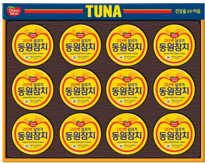 동원참치 살코기 T12호 선물세트 + 쇼핑백, 1세트