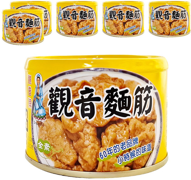 觀音牌 麵筋, 170g, 6罐