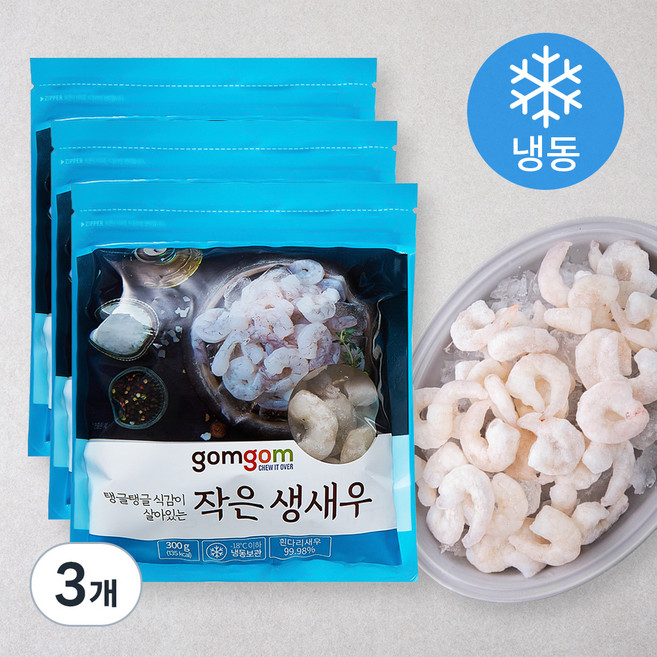 곰곰 작은 생새우 (냉동), 300g, 3개