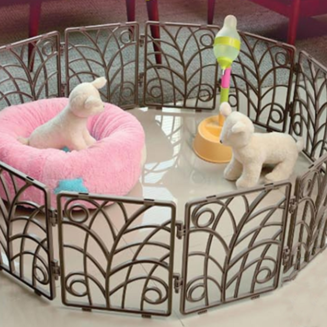 누크 애견 매직울타리 12단, 브라운, 1개