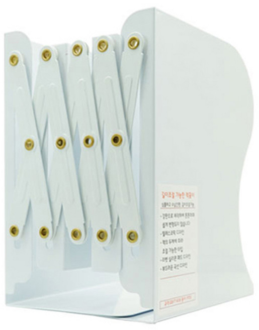 동아피엠에스 자바라 책꽂이, 화이트