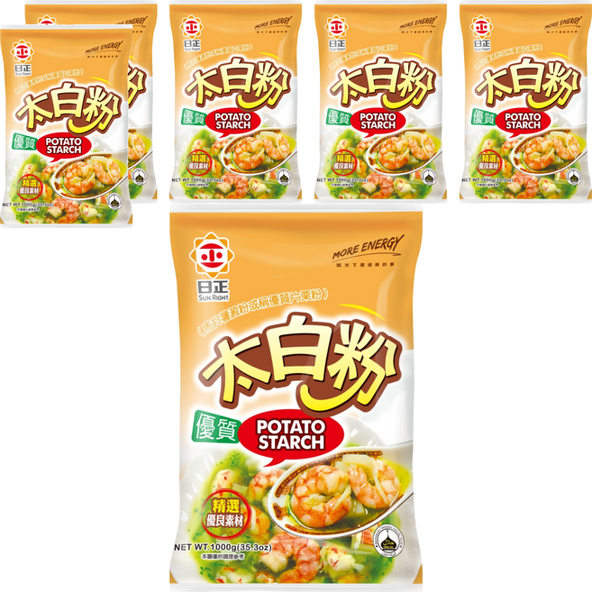 日正食品 優質太白粉, 1kg, 6包