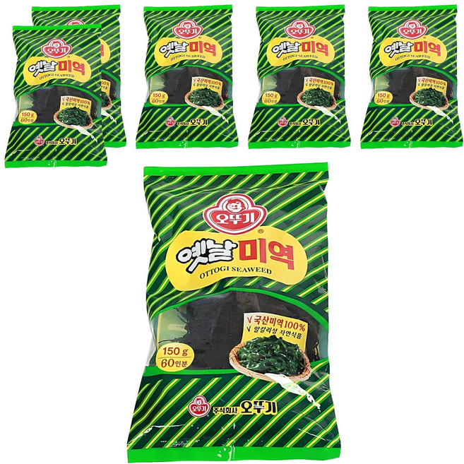 오뚜기 옛날 미역, 150g, 6개
