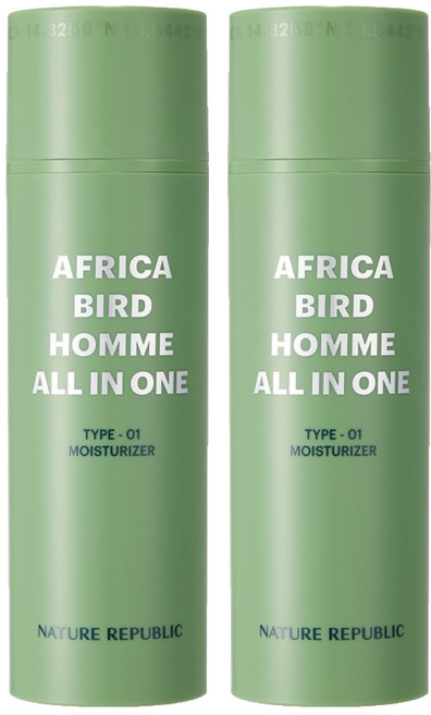 네이처리퍼블릭 아프리카 버드 옴므 올인원 모이스처라이저, 150ml, 2개