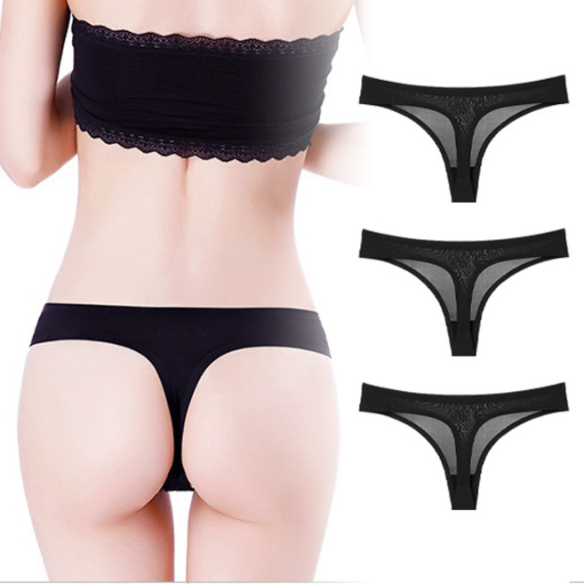 피어니스트 여성용 무봉제 노라인 심리스 티팬티 3p