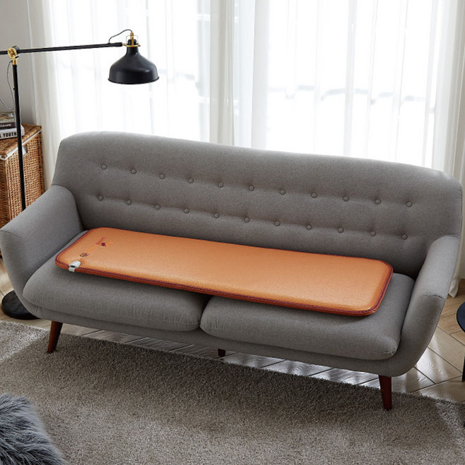 한일의료기 3인용 전기방석 소파형 오렌지, 싱글(50 x 130 cm)