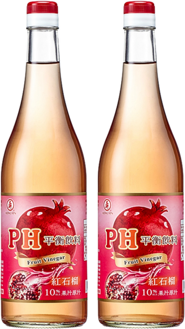 KONG YEN 工研 PH平衡 紅石榴飲料, 750ml, 2瓶