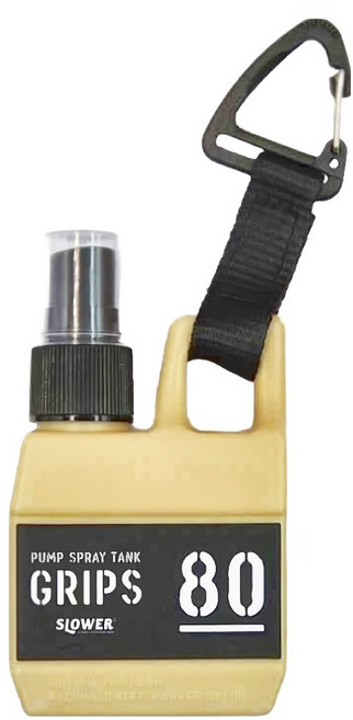 日本 SLOWER 可掛式隨身噴霧方瓶 102 x 58 x 30mm 80ml, 沙色, 1件