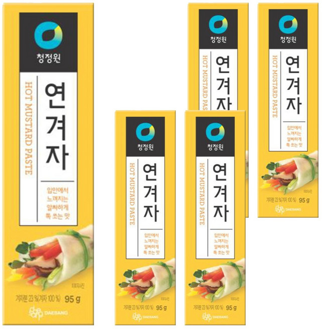 清淨園 黃芥末醬, 95g, 5條