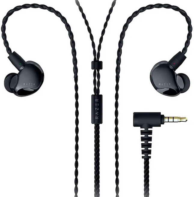 RAZER 雷蛇 入耳式耳機, 黑色, Moray