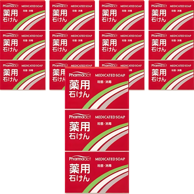KUMANO 熊野油脂 Pharmaact 藥皂 3 個, 300g, 5組
