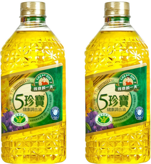 得意的一天 五珍寶健康調合油, 2L, 2瓶