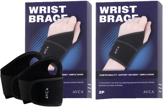 아브카 손목보호대, 2세트, 혼합색상