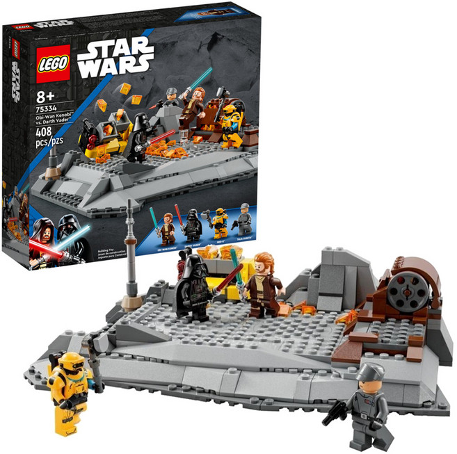 LEGO 75334 Star Wars 星際大戰系列 歐比王肯諾比vs達斯維達 8歲以上, 1盒