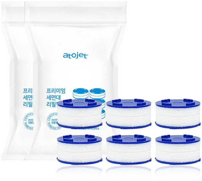 아토젯 프리미엄 세면대 리필 필터, 12개