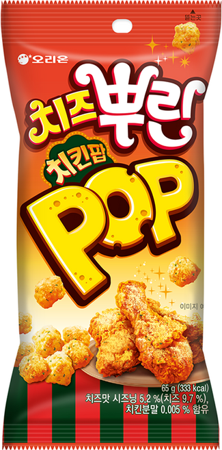 오리온 치즈뿌린 치킨팝, 65g, 1개