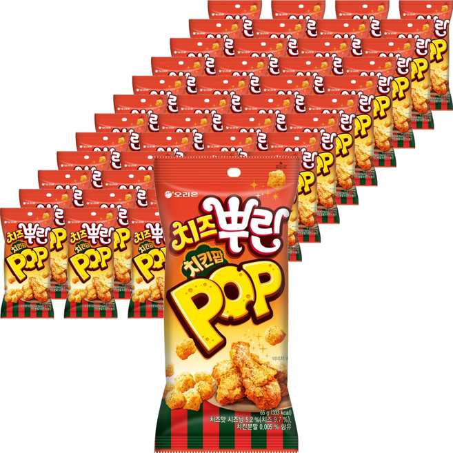 ORION 好麗友 起司雞塊脆條, 65g, 48個