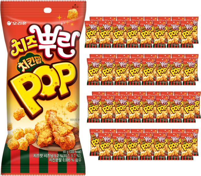 오리온 치즈뿌린 치킨팝, 65g, 64개
