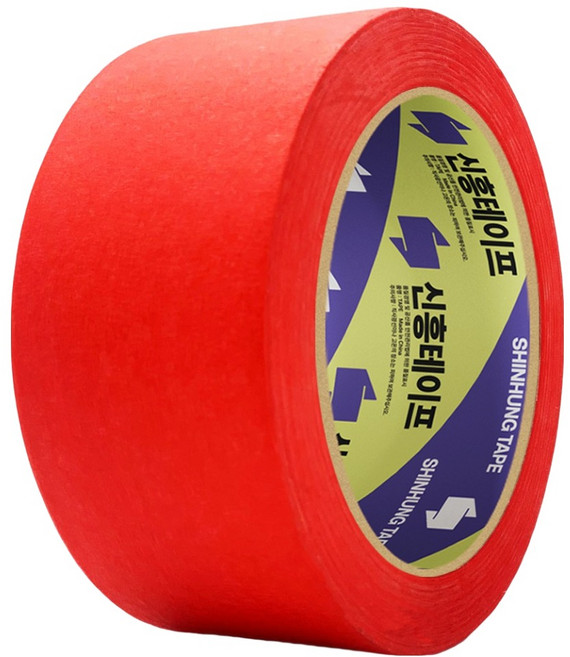 신흥테이프 마스킹 테이프 빨강 48mm x 40m, 1개