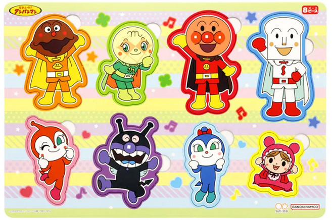 Sun Star 麵包超人拼圖 8片 - 經典角色, 1個