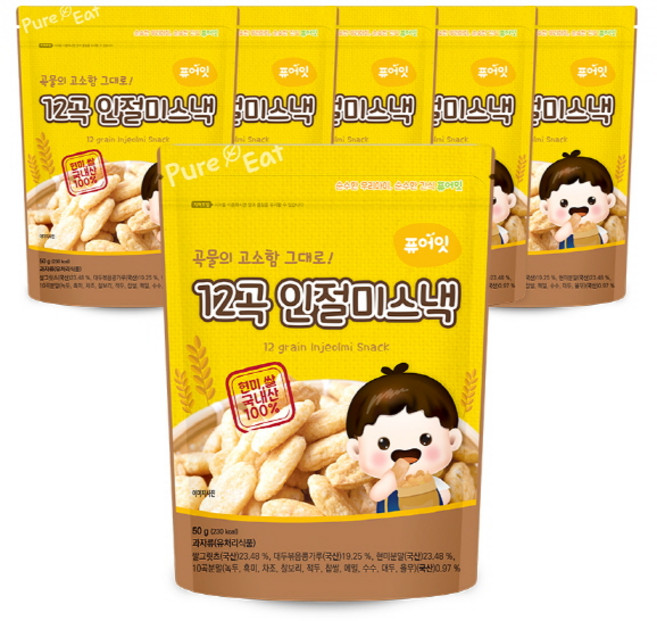 퓨어잇 12곡 인절미스낵, 인절미, 6개