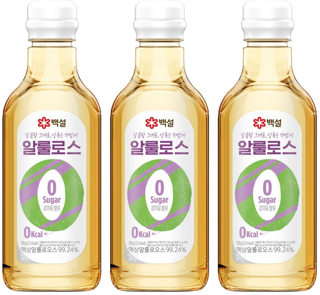 백설 제로 칼로리 알룰로스, 700g, 3개