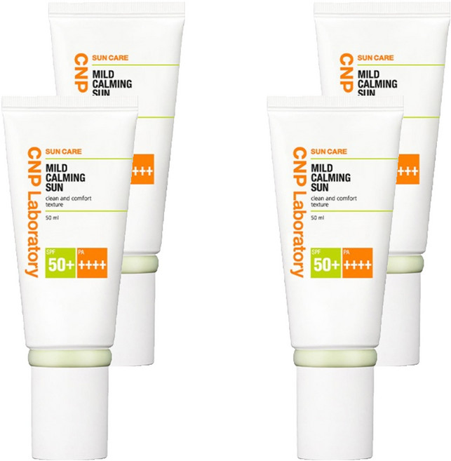 CNP차앤박 마일드 카밍 선크림 SPF50+ PA++++, 50ml, 4개