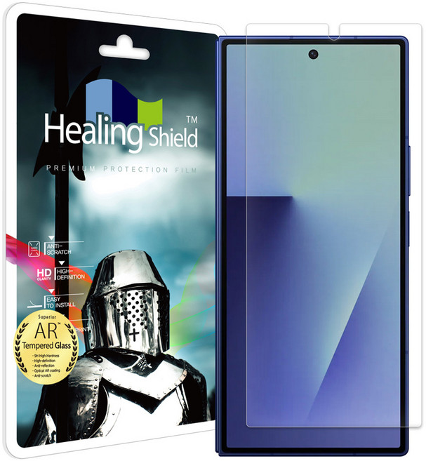 힐링쉴드 AR 고화질 외부액정 강화유리필름 세트, 1세트