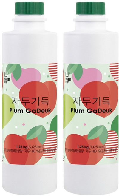 스위트컵 자두가득 농축액, 2개, 1.25kg