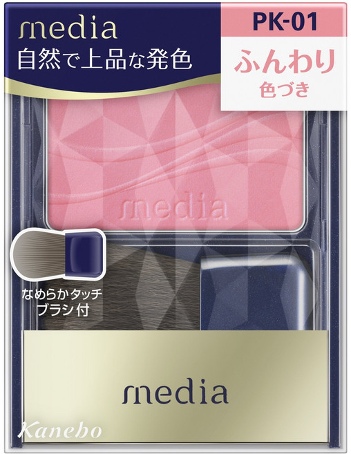 media 媚點 台灣公司貨 優雅柔光頰彩, PK-01, 1個