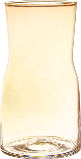 好物良品 雙色漸變手工玻璃花瓶 琥珀色