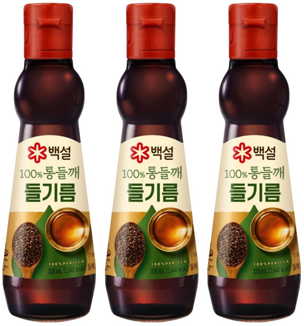 CJ BEKSUL 白雪 全優質紫蘇籽油, 320ml, 3個