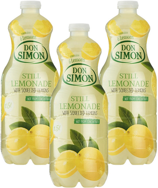 DON SIMON 鮮榨檸檬水, 1.5L, 3個