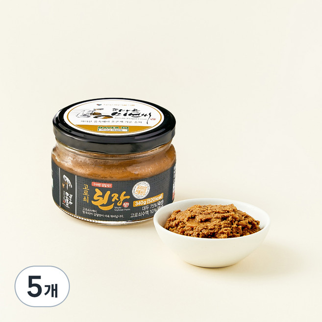 피아골미선씨 고로쇠된장, 340g, 5개
