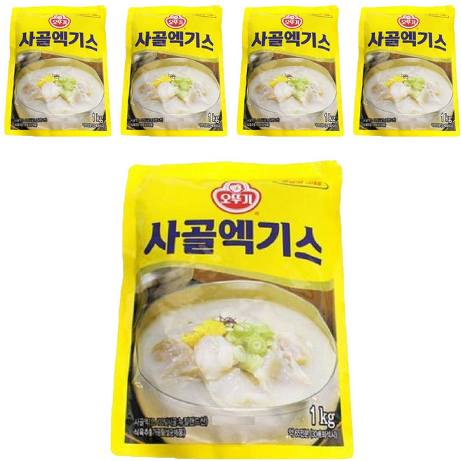 [오뚜기] 사골엑기스, 5개, 1kg