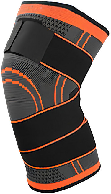 AOLIKES 奧力克斯 7720綁帶運動護膝, 橘色, 1雙