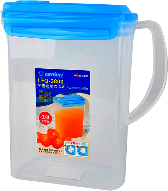 KEYWAY 聯府 名廚冷水壺, 顏色隨機, 3.8L, 1個