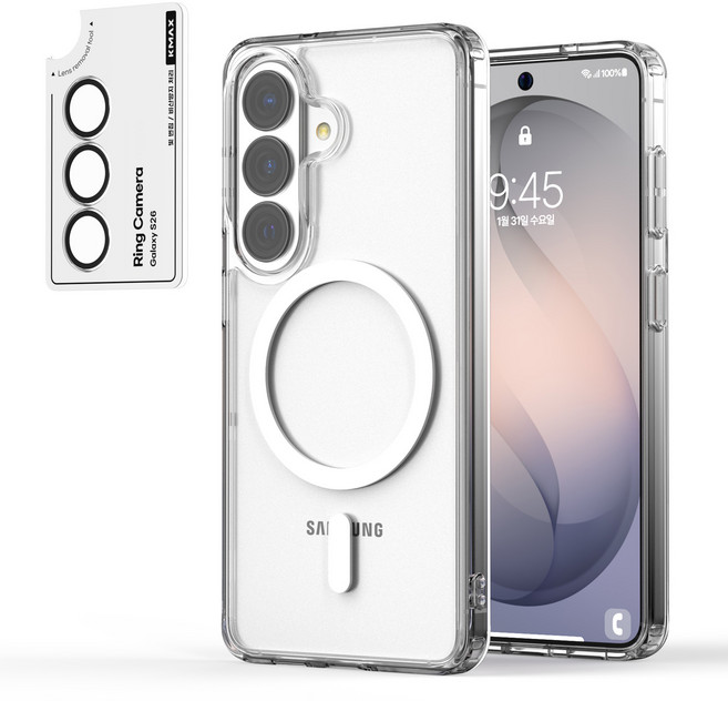 케이맥스 맥세이프 클리어핏 휴대폰 케이스 + 카메라필름 세트