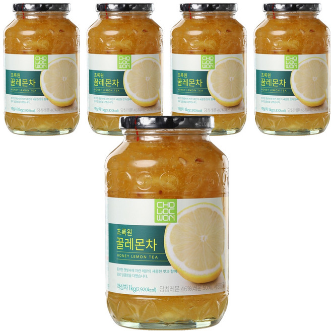 초록원 꿀레몬차, 1kg, 1개입, 5개