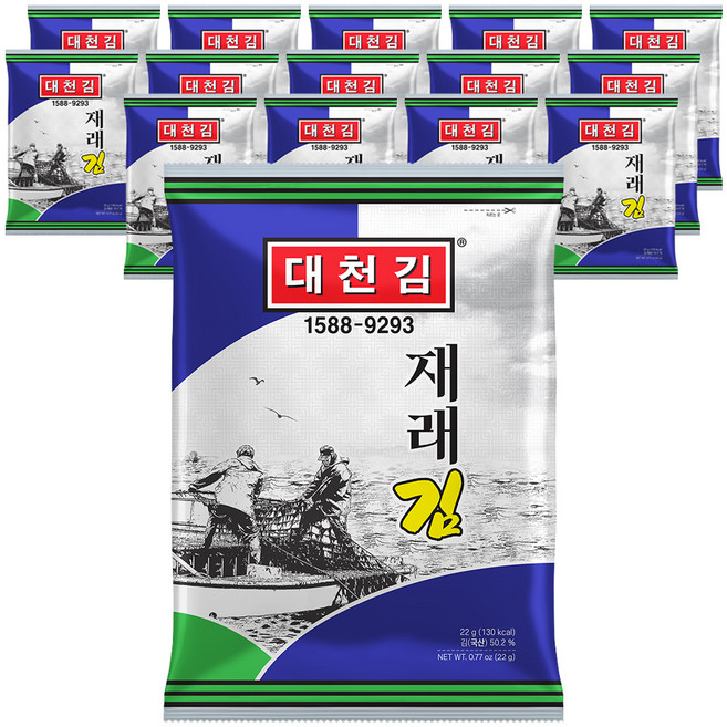대천김 재래전장김 DC180, 22g, 15개